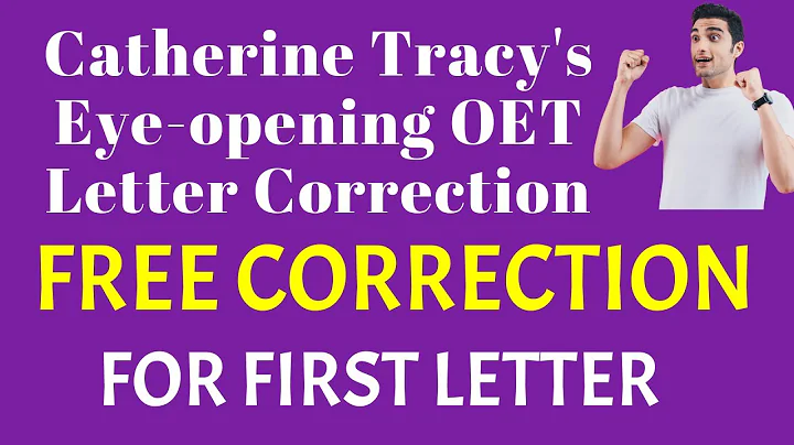 View Catherine Tracy's Brainstorming OET Letter Co...