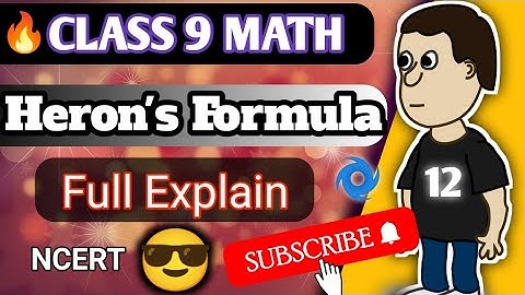 CBSE Class 9 Math Full Chapter 12 👉 Heron