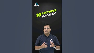 Why You Suffer from Backlogs? | The Ultimate Trick To Complete Backlogs On Time 😎 #shorts #neet2024