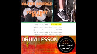 Alter Bridge Ties that Bind (Drum Lesson) by Praha Drums Official (50.b)