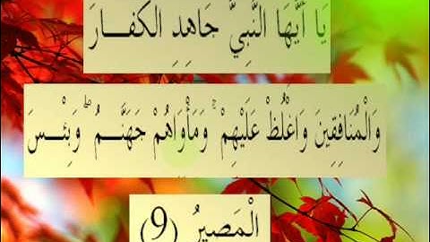 القران الكريم سورة التحريم الأية 9.wmv