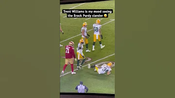 49ers Trent Williams Is Every Niner Fan After Seeing All The Brock Purdy Slander Today 