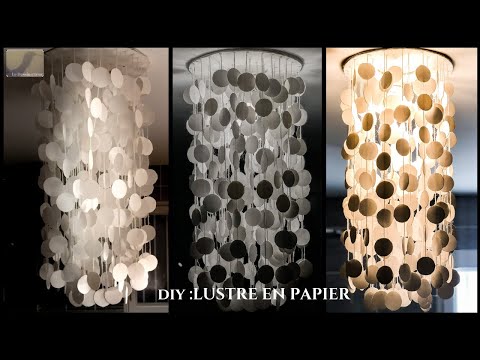 DIY  : LUSTRE EN PAPIER