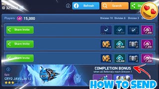 HOW TO SEND REFERRAL LINK😍|MECH ARENA