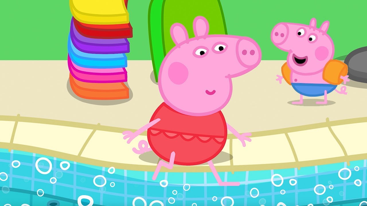 Peppa au Parc Aquatique Arc-en-Ciel 🌈 Toboggans Fous 🛝 | 30 minutes | Peppa Pig Français