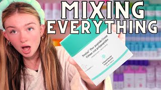 MIXING EVERY SKINCARE PRODUCT TO CREATE THE ULTIMATE SKINCARE SMOOTHIE| drunk elephant & more!