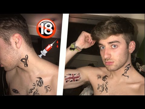 TATTOOING MYSELF ON CAMERA!! (GONE WRONG) - TATTOOING MYSELF ON CAMERA!! (GONE WRONG)