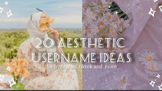 Aesthetic Username Ideas for Girls/hijabies🌸🤍🌼