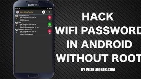 how to hack wifi in android without root
