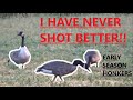 Epic solo early season goose hunt michigan goose hunt