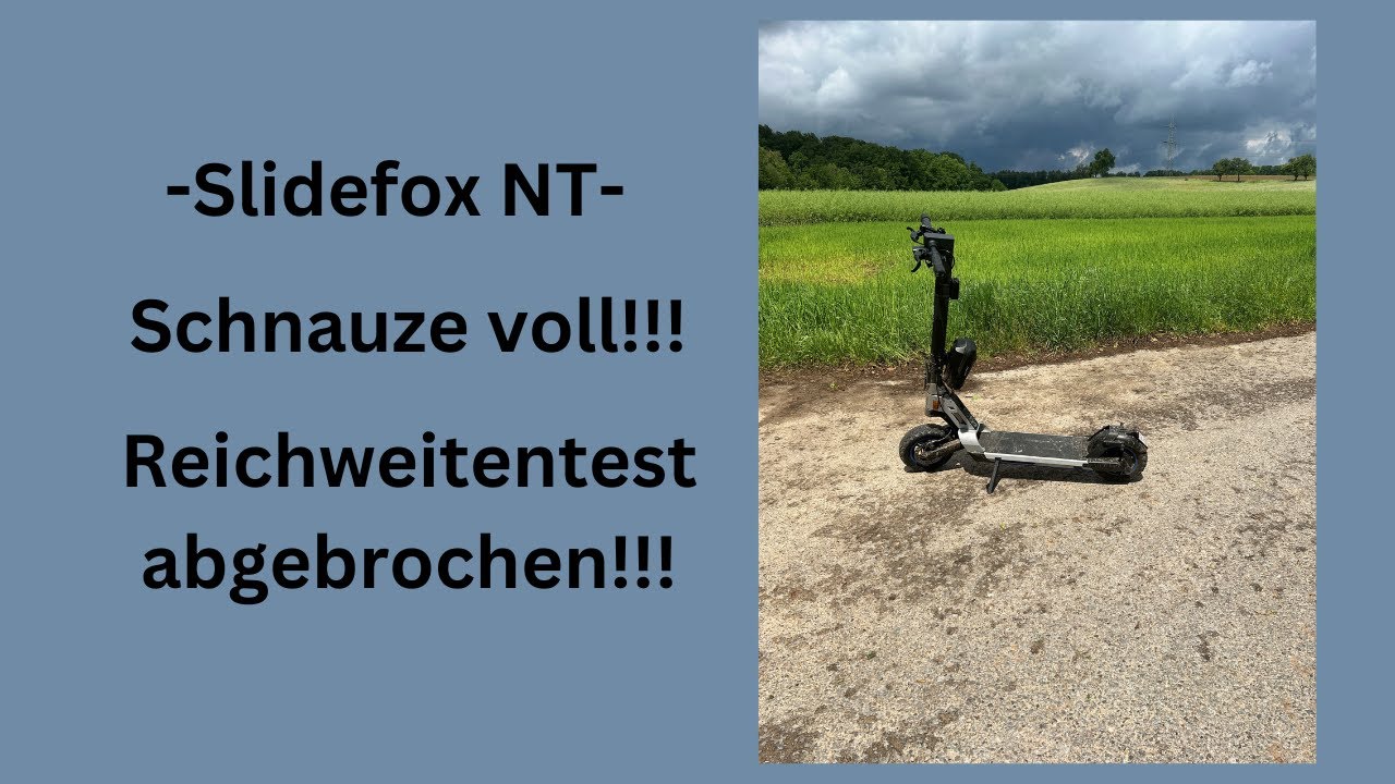 Slidefox NT Reichweitentest abgebrochen!!! - YouTube