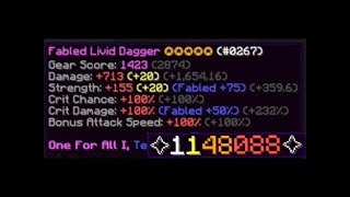 LIVID DAGGER  the best mid game weapon in Hypixel Skyblocks(spent 24 mil)