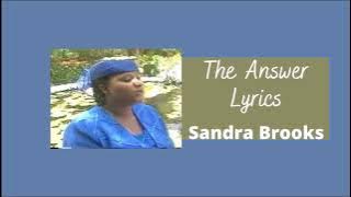 Sandra Brooks - I found the answer down on my knees lyrics | Gospel Caribbean