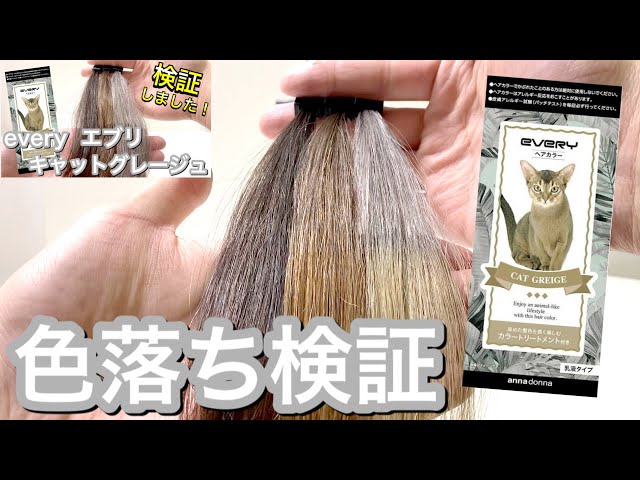 色落ち検証】エブリ キャットグレージュの色落ちについて検証してみ