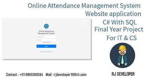 Online Attendance Management System - Ep02 | Final Year Project | Web Application
