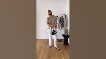 7 FEATURES OF QUIET LUXURY (links in corresponding long-format YT video)