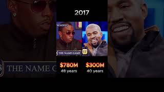 Diddy vs Kanye West : King of Hip-Hop Billionaires #networth #networthcomparison #diddy #kanyewest