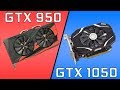 [GTX 950 vs 1050] in 5 games