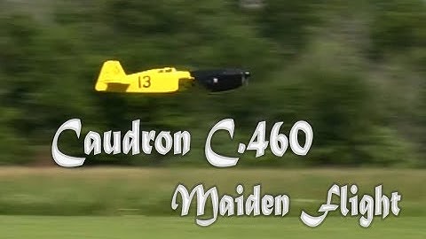 Caudron C.460 - RC Pylon Racer Maiden Flight