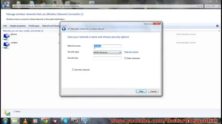 how to create ad-hoc network in windows 7