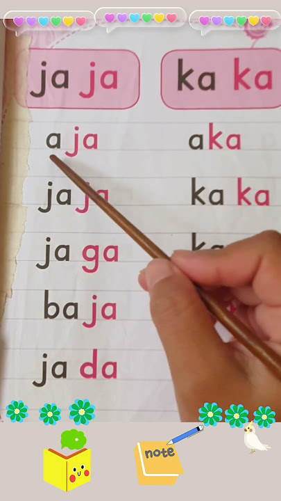 belajar membaca tanpa mengeja dua suku kata ja ja ka ka untuk anak paud