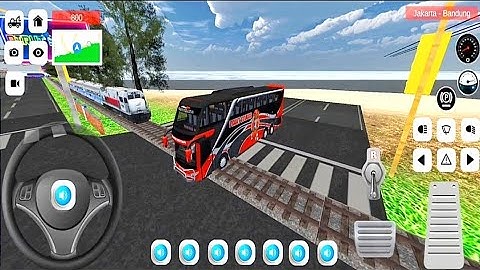 Stopped The Bus on The Railway Line 🥵 | Bus Real Simulator - Basuri | Mobile Gameplay