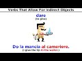 Direct and Indirect Objects in Italian