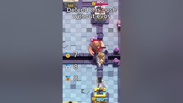 Can you defend this push with less elixir?💭 #clashroyale #supercell #gaming #elixir #strategy