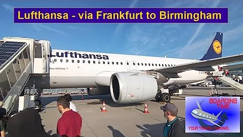 BoardingTime! Trip report - Lufthansa Eco - Dusseldorf via Frankfurt to Birmingham - A319/A320neo