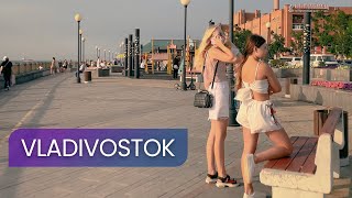 | 4K | Evening Walk Along The Embankment Of Vladivostok Part 2