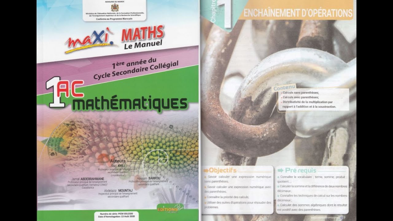 Page 9 maxi maths 1ac youtube