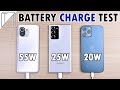 Xiaomi Mi 11 vs Samsung Note 20 Ultra vs iPhone 12 Pro Max Charging Speed Test