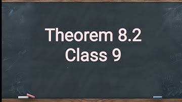 Theorem 8.2 Class 9 || opposite sides of a parallelogram are equal. see description