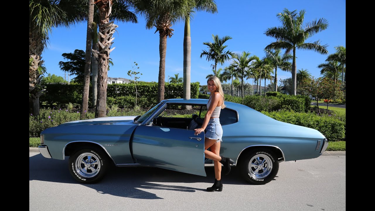 1972 Chevrolet Chevelle Malibu $39500.00 239-405-1970 Tom www.musclecarsforsale.com