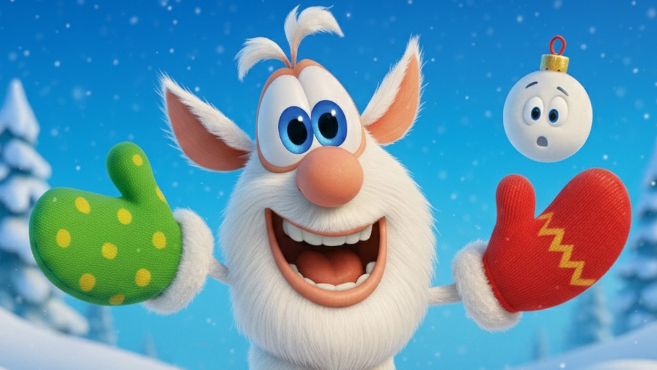 Play: Booba: Funny Mittens, a fast, physical slapstick cartoon for younger kids