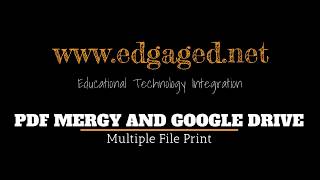 PDF Mergy and Google Drive