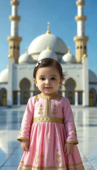 Allahu Akbar! 😍 Adorable Little Girl Says the First Kalma at the Mosque | Emotional & Blessed Video🌙