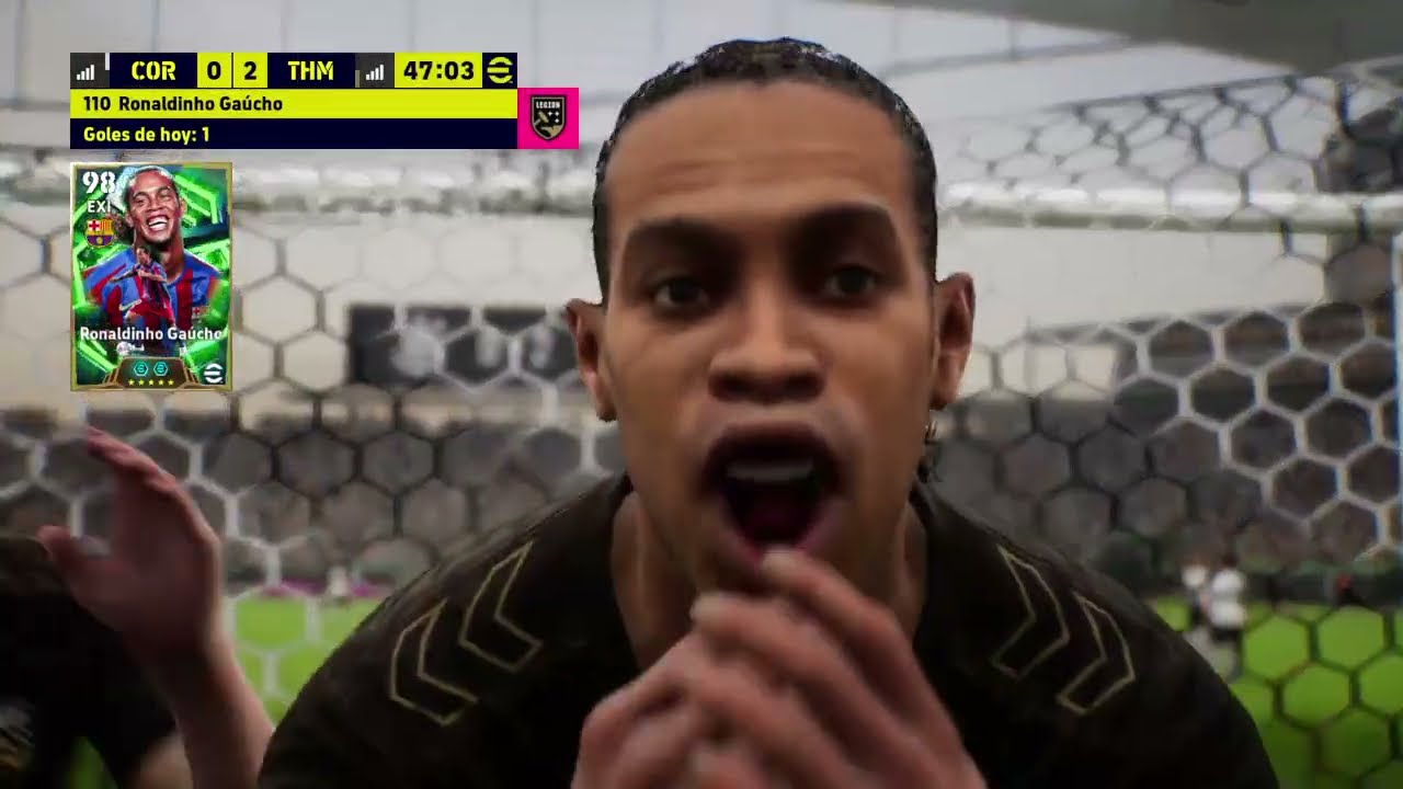 Enfrentando al nuevo Peter Schmeichel - Ronaldinho Vs Schmeichel 