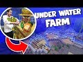 Building An Automatic Farm Underwater On HARDCORE! | Minecraft