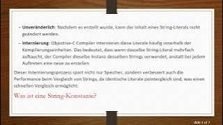 Verständnis des Unterschieds zwischen String-Konstanten und String-Literalen in Objective-C