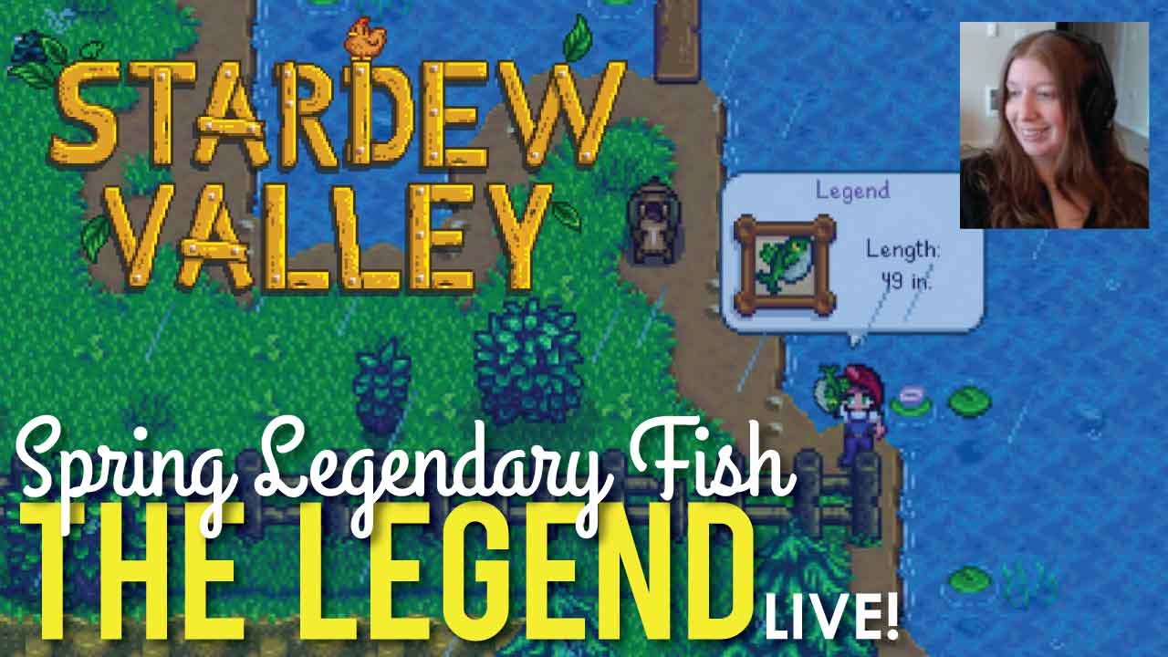 Catching The Legend fish in Stardew Valley LIVE! YouTube