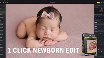 Newborn skin editing recipe inside Evoto AI with LSP Presets