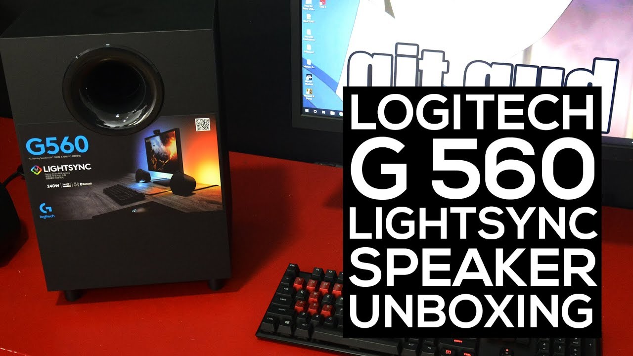 Logitech G560 Lightsync PC Gaming Speakers Unboxing