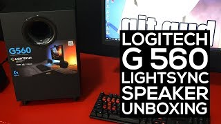 Logitech G560 Lightsync PC Gaming Speakers Unboxing | Redline Technologies