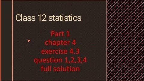 class 12 statistics part 1 chapter 4 time series exercise 4.3 full solution 💯