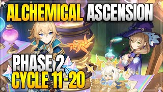 Phase 2: Cycle 11 to 20 - Market News | Alchemical Ascension |【Genshin Impact】
