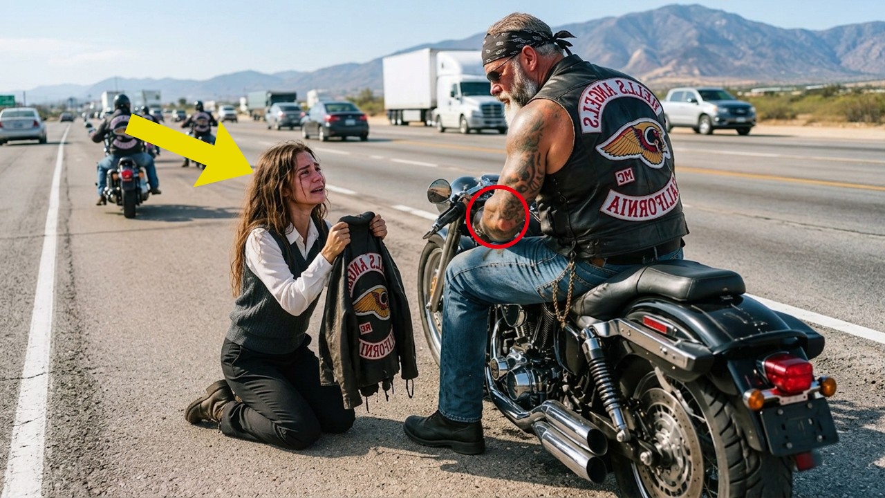 Sie trat einfach auf die leere Landstraße, direkt vor vierzehn Motorräder, und niemand wusste, woher sie gekommen war. Das blonde Haar ungekämmt, die Jeans an den Knien schmutzig, zitterte sie so...