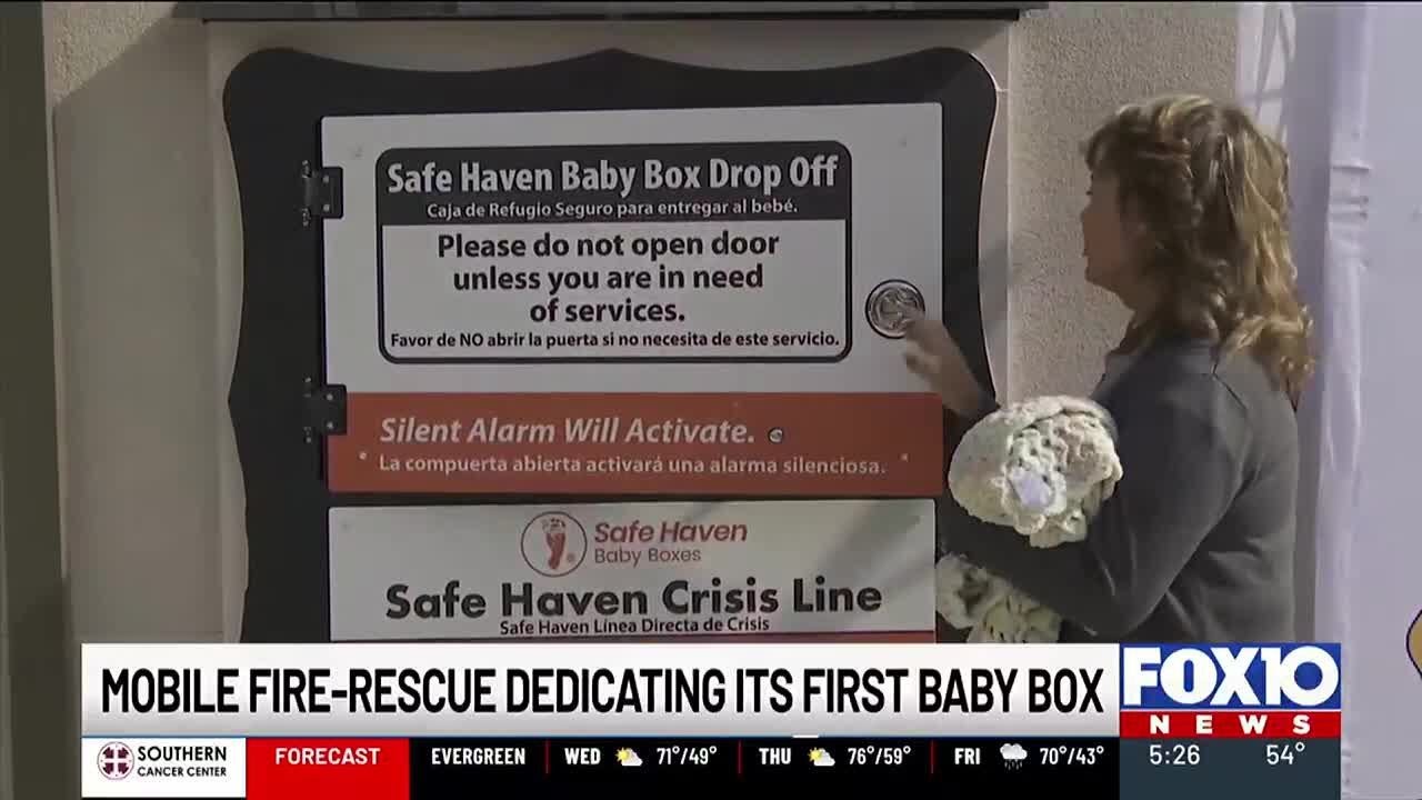 Safe Haven Baby Box added to fire station in Crichton