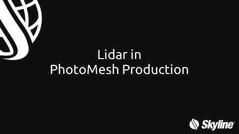 PhotoMesh: Lidar in PhotoMesh Production