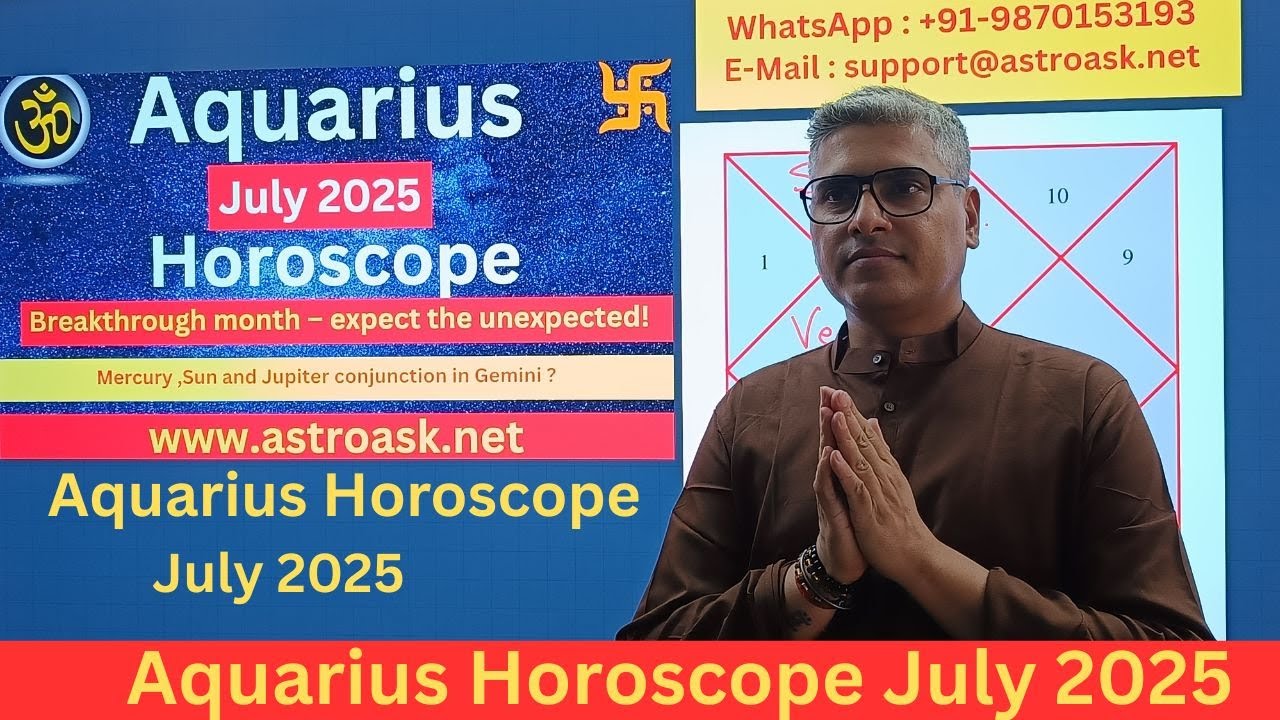 Aquarius Horoscope  July 2025,Aquarius Monthly Horoscope  July 2025,Aquarius Ascendant Horoscope  Ju